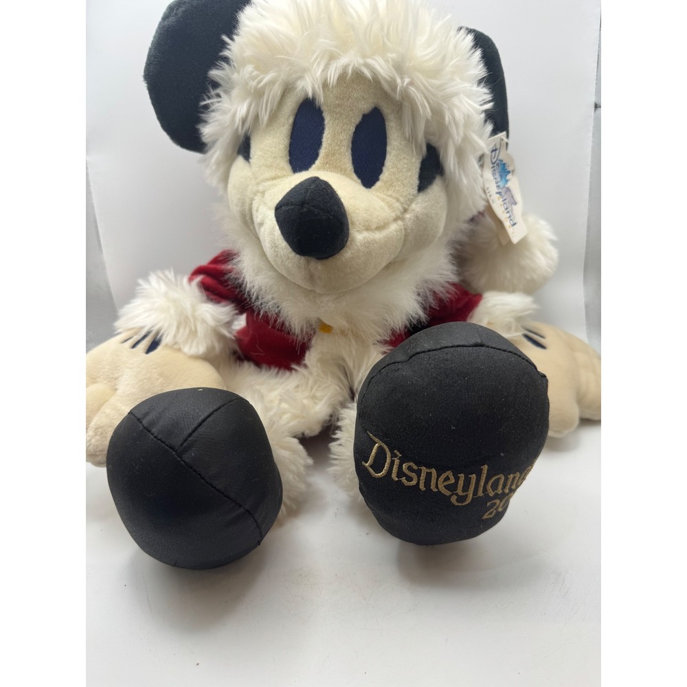 Disneyland Mickey Mouse Plush Toy Holiday Christmas Festive Outfit